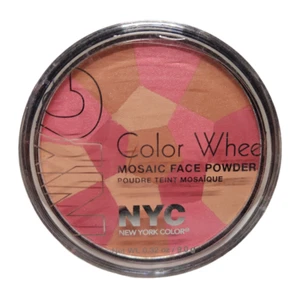 NYC New York Color Wheel Mosaic Face Powder 723A Pink Cheek Glow NEW Sealed - Picture 1 of 2