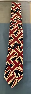 King & Priory Union Jack Tie 100% Cotton Patriotic Flag Gift Idea - Picture 1 of 3