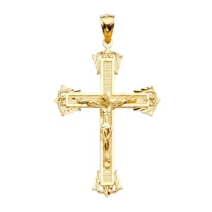 Colgante Cruz Jesús Crucifijo Religioso Oro Amarillo 14K para Hombre 54 mm 4,3 gramos - Imagen 1 de 1