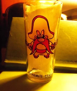 Vintage Warner Brothers YOSEMITE SAM, 1973 Brockway WB Pepsi Glass - Picture 1 of 5