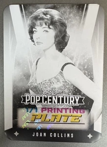 JOAN COLLINS 2025 Leaf Metal Pop Century 1/1 PRINTING PLATE ONE OF ONE - Picture 1 of 2