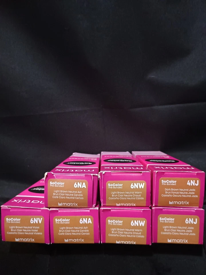 Lote de 3 oz de color de cabello mezclado permanente preunido Matrix SoColor Foto 1 de 1