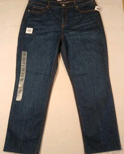 Old Navy The Power Jean Size 14 NWT Raw Hem Ankle Length - Picture 1 of 11