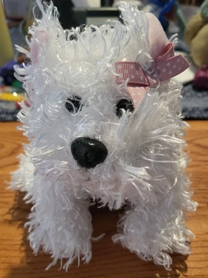 Ganz Webkinz Lil' Kinz White Terrier Plush NO CODE Stuffed Animal Toy HM106 - Image 1 of 4