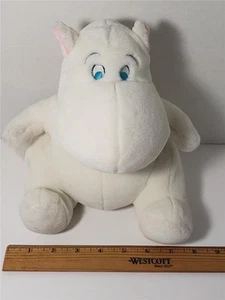 SELTENES MUMIN SEKIGUCHI Maskottchen aus Japan weiß mit rosa Ohren Plüsch 8,5 Zoll weich 1996 - Bild 1 von 7