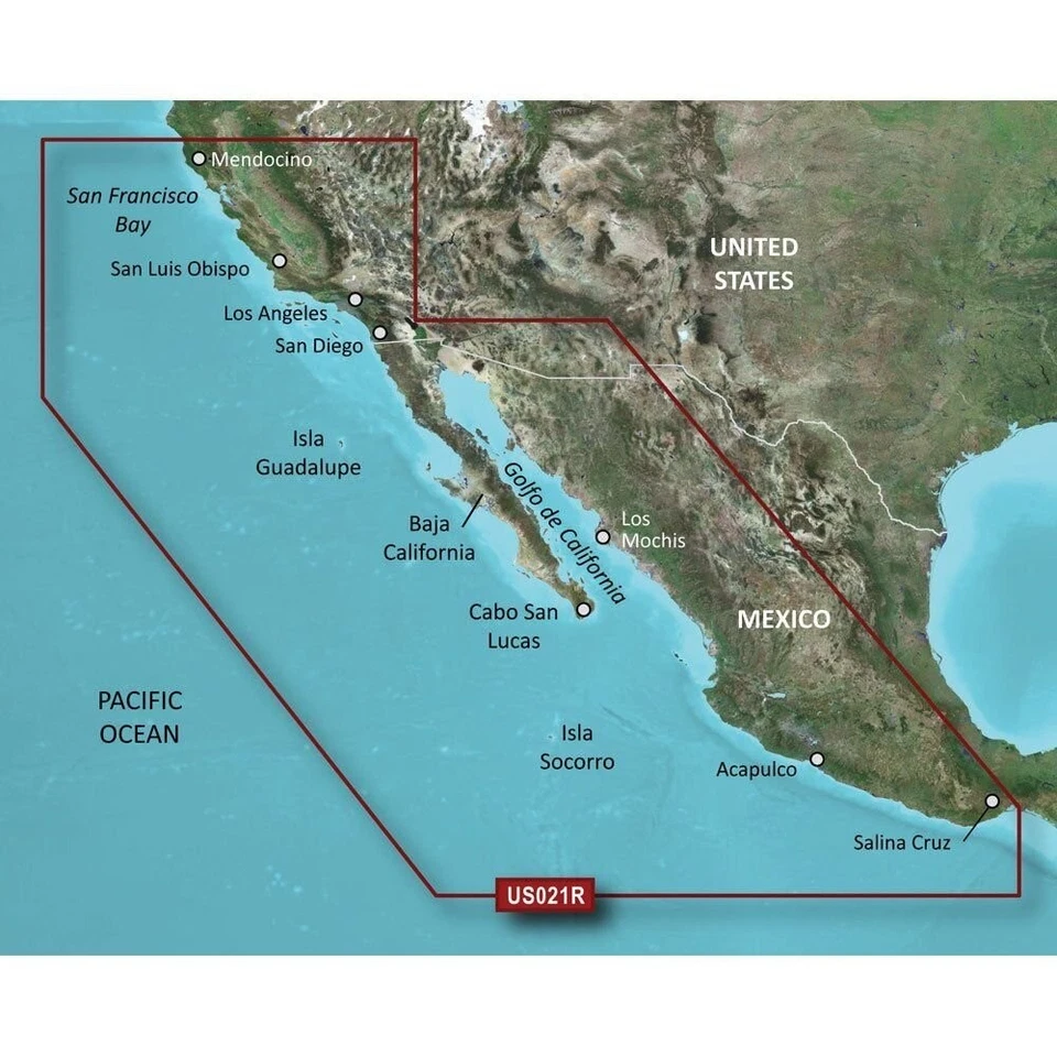 Garmin BlueChart® g3 HD HXUS021R California Mexico microSD™/SD™ 010-C0722-20 - Image 1 of 1
