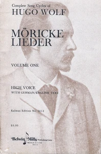 Ciclos completos de canciones de Hugo Wolf volumen uno Moricke Lieder voz alta #5113 - Imagen 1 de 1