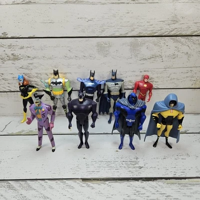 DC Batman Animated Justice League Lote Ilimitado de 9 Figuras de Ação Vintage 2003 - Imagem 1 de 4