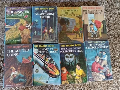 Vintage blue spine picture cover Hardy Boys book lot - early 60s era - Image 1 of 3