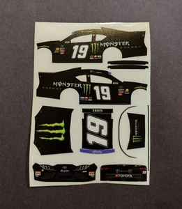 2025 Custom Ty Gibbs #19 Xfinity 1/64 Peel & Stick Decals - Picture 1 of 1