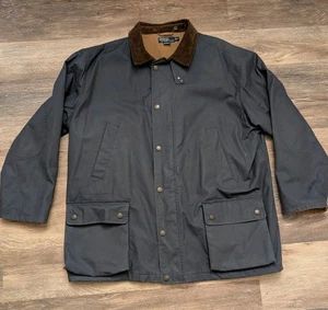 CHAQUETA ABRIGO DE CAMPO VINTAGE POLO RALPH LAUREN CERA NEGRA AÑOS 90 2XL - Imagen 1 de 24