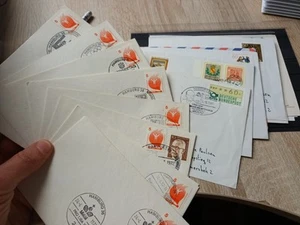 Lote 21 cartas y tarjetas con sellos especiales HAMBURGO - Imagen 1 de 5