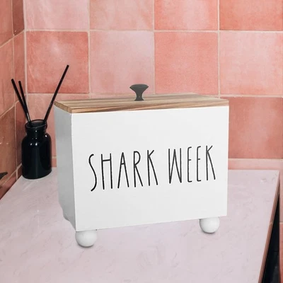 Tampon Holder for Bathroom for Bathroom Accessories Decorative Pad Organizer - Image 1 of 4