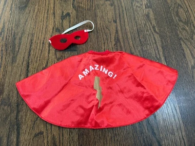 POTTERY BARN KIDS Increíble capa y máscara para muñecas American Girl roja y dorada Foto 1 de 2