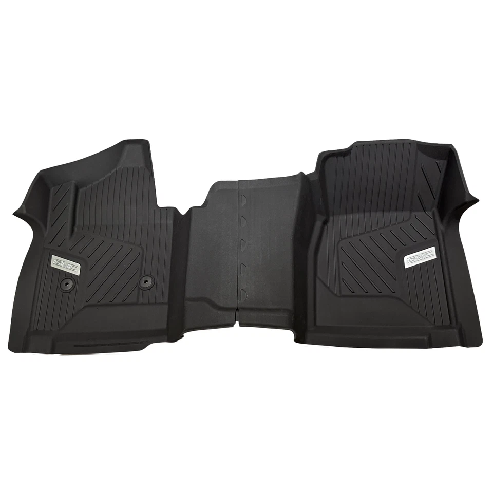 New 17-19 GMC Sierra 1500 2500 3500 Floor Mat Liner All Weather Set Front Black Foto 1 de 4