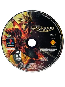 The Legend of Dragoon Black Label (PlayStation 1) PS1 solo disco 1 - testato - Foto 1 di 3