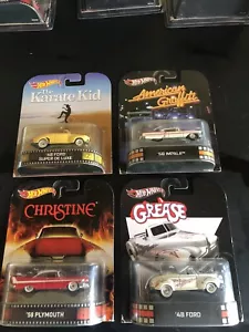 1/64 Hot Wheels Retro Entertainment Vintage Car Collection With Protector 4-pk - Picture 1 of 11