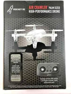 Rocket RC Air Crawler Palm Sized High Performance Stunt Drone Silver - NEW - Picture 1 of 2