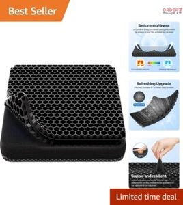 Gel Seat Cushion Honeycomb Design 18.9x17.7 Soft Breathable for Office Car - Picture 1 of 9