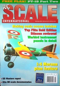 Radio Control RC SCALE INTERNATIONAL Magazine::March/April 2001 w/Plans - Picture 1 of 2
