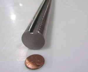 1045 Steel Full Keyed Shaft, 1" Dia. x 9" Length, Key 1/4" Wide x 1/8" Deep - Picture 1 of 11