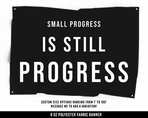 Motivational Fitness Tuch Banner - große Wandkunst - Bild 1 von 12