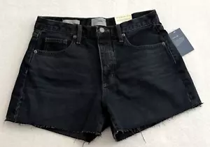Universal Thread Women's Mid-Rise 90's Baggy Jean Shorts Black Size 6 - Picture 1 of 18