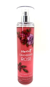 Bath & Body Works SWEET CRANBERRY ROSE Mist 8 Oz NEW *SEALED ROSE PLUM PEAR MUSK - Picture 1 of 2