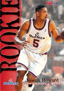 Juwan Howard RC 1994-95 NBA Hoops Basketball Rookie Card #378 Washington Bullets