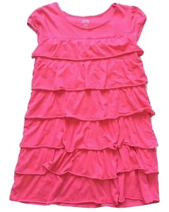 Joe Kids teen Size XL (14) Pink Ruffled round neckline cap sleeves Dress Shirt - Picture 1 of 3