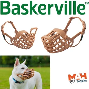 Dog Muzzle Baskerville Classic Anti Scavenge Basket Muzzle From Makers of Halti - Picture 1 of 19