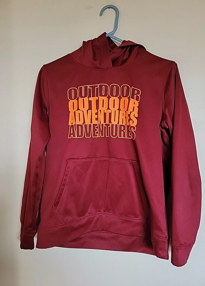 Lands End Sudadera con Capucha Manga Larga Pullover Niños Grande 14-16 Borgoña Foto 1 de 3