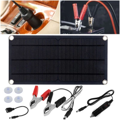 KOVOL 50W Solarpanel 12V Solar Ladegerät Autobatterie Erhaltungsladegerät für Caravan