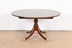 Baker Furniture Historic Charleston Georgian Banded Mahogany Dining Table - Picture 1 of 9