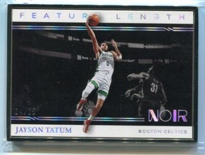 2020-21 Panini Noir 261 Jayson Tatum FL 14/25 Feature Length