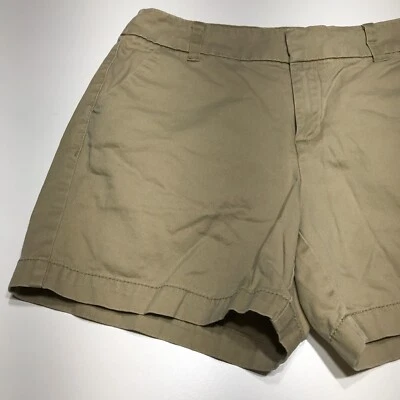 Merona Shorts Womens Size 6 Fit 1 Tan Khaki Regular Rise Faded Straight Leg - Image 1 of 4