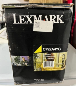 Lotto di 2 cartucce toner giallo originali Lexmark C792A4YG C792 X792 - Foto 1 di 12