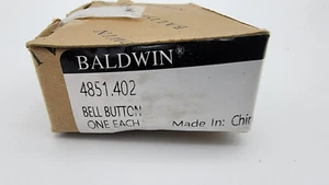 Baldwin 1-3/4 Inch Diameter Round Bell Button | Distressed ORB | 4851402 - Picture 1 of 3