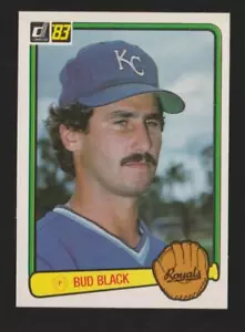 1983 Donruss Bud Black Kansas City Royals #322 Near Mint or Better - Picture 1 of 2