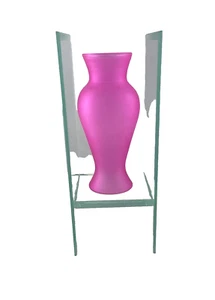 Vase auf Glas 20 cm H in Lila Dekoration 52683 günstig - Bild 1 von 3