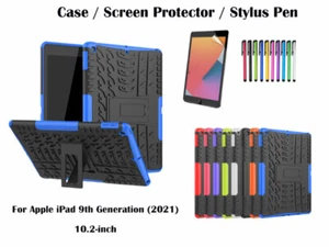 For Apple iPad 9th generation [2021]10.2-inch Heavy Duty TPU+PC Case Screen Film - Picture 1 of 10