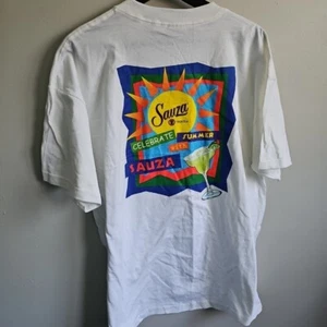Sauza Tequila Celebrate Summer Graphic White T Shirt Men's XL Bartenders Promo - Picture 1 of 7