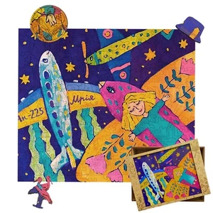 Woods Story Wooden Jigsaw Puzzle For Adults Stamp Mriya With Gift Box Size XXL - Picture 1 of 16