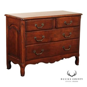 French Provincial Style Solid Mahogany Chest of Drawers - Picture 1 of 16