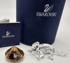 Swarovski Crystal Rare Encounters Chameleon Lizard Figurine w/Box COA - Picture 1 of 9