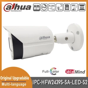 Dahua IPC-HFW2439S-SA-LED-S2 IVS H265+ 4MP POE Built-in Mic Bullet IP Camera - Picture 1 of 12