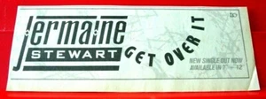 Jermaine Stewart Get Over It Vintage ORIG 1984 Press/Magazine ADVERT 8.5"x 3" - Imagen 1 de 3