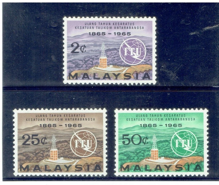 MALAYSIA 1965 ITU MLH CV $5.95 - Image 1 of 1