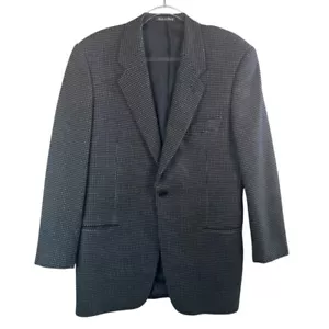 Giorgio Armani Blazer Houndstooth Wool Cashmere Sport Coat Jacket 40R Geometric - Picture 1 of 11
