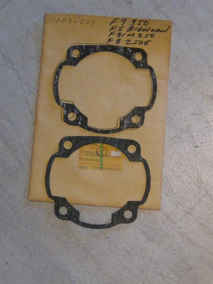JUNTAS BASE CILINDRO KAWASAKI F9 350/F5 BIGHORN/F81M 250/F8 250E (2) ¡NUEVAS! Foto 1 de 1